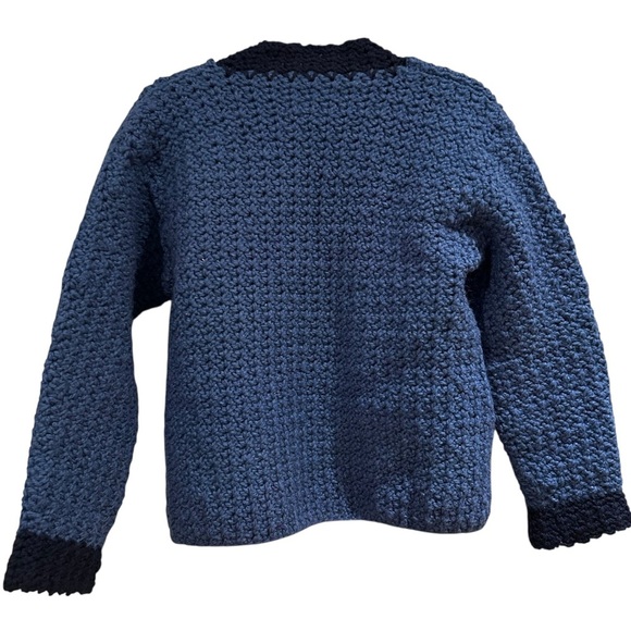 Handmade Cottagecore Crochet Knit Open Front Cardigan - Picture 2 of 5